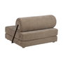 Ixia Sofá Beige de Tejido y Madera para Salón