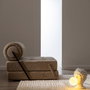 Ixia Sofá Beige de Tejido y Madera para Salón