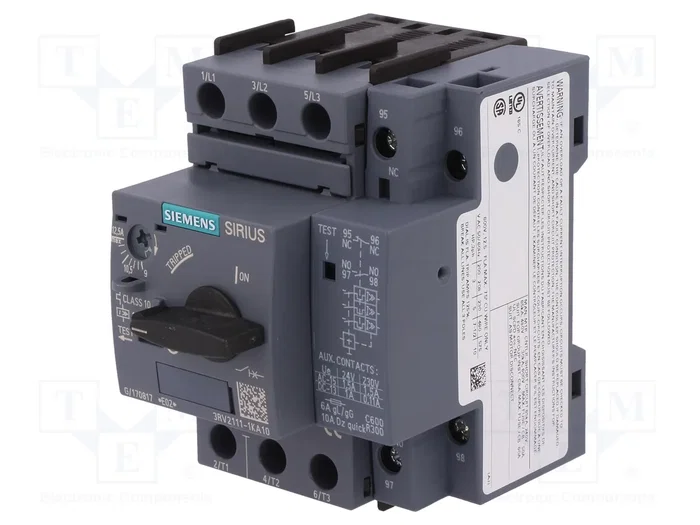 SIEMENS 3RV2 Interruptor motorizado 5,5kW 220÷690VAC SIEMENS 3RV2 Interruptor motorizado 5,5kW 220÷690VAC