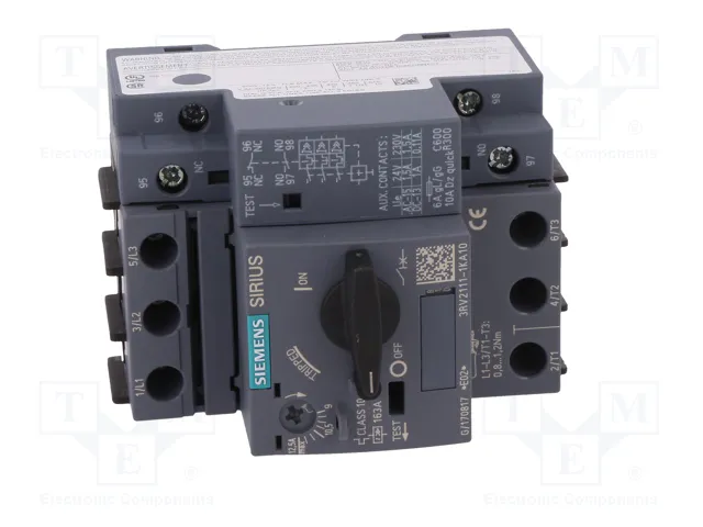 SIEMENS 3RV2 Interruptor motorizado 5,5kW 220÷690VAC SIEMENS 3RV2 Interruptor motorizado 5,5kW 220÷690VAC