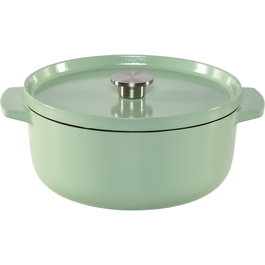 KitchenAid Asador de Hierro Fundido con Tapa 26 cm, Verde