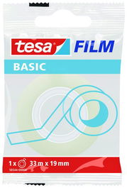Tesa Film Cinta Adhesiva Transparente Basic Rollo 19 mm X 33M