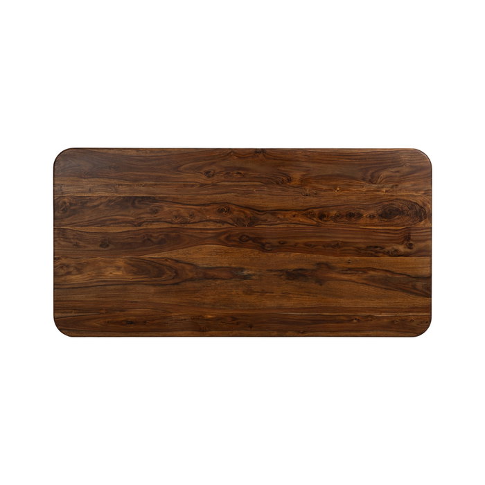 Mesa Comedor Marrón-Negro Madera Salón 180 X 90 X 76 cm