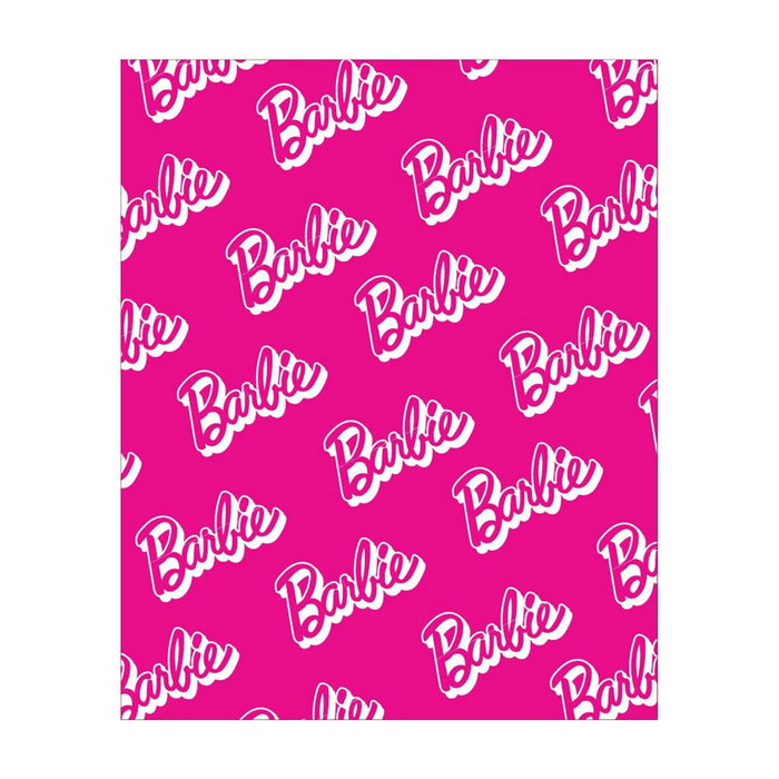 MATTEL Manta coralina Barbie de 120x150cm