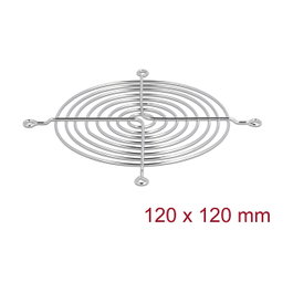 DeLOCK 67308 Rejilla del ventilador 120 x 120 mm Plata