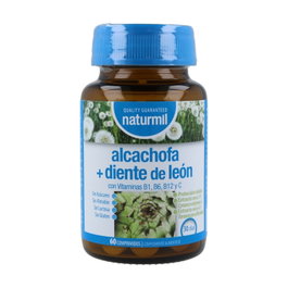 Naturmil Alcachofa + Diente de León 60 Comprimidos Depurativo Hepático y Digestivo