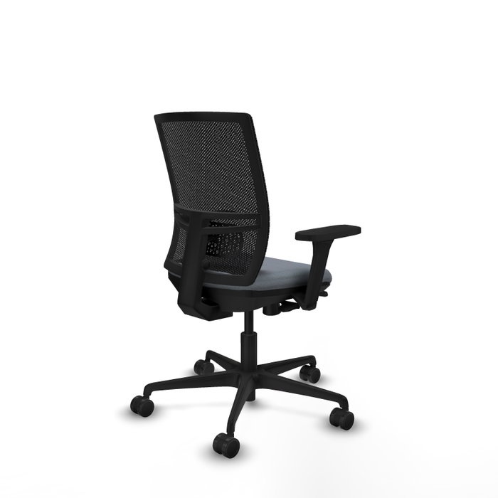 PIQUERAS Y CRESPO Silla de oficina Yunquera con mecanismo Sincro/Traslack, Gris y Negro PIQUERAS Y CRESPO Silla de oficina Yunquera con mecanismo Sincro/Traslack, Gris y Negro