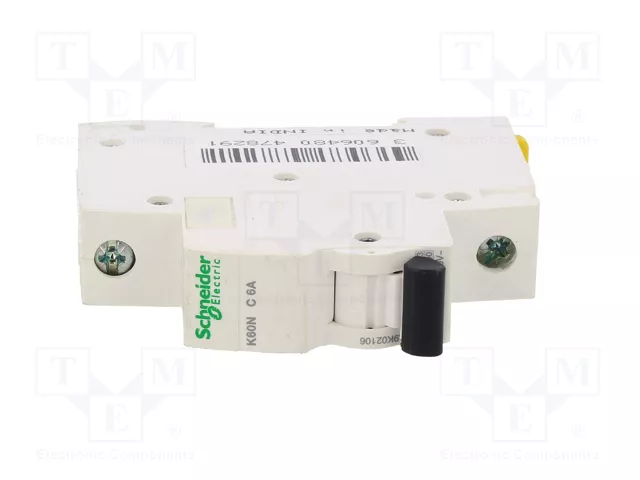 SCHNEIDER ELECTRIC Interruptor magnetotérmico ACTI9 MCB K60N 6A 1P 6kA