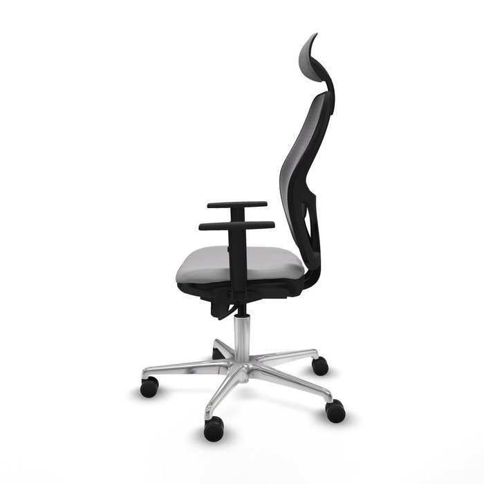 PIQUERAS Y CRESPO Silla de oficina Jorquera con mecanismo Sincro, Gris claro y Negro PIQUERAS Y CRESPO Silla de oficina Jorquera con mecanismo Sincro, Gris claro y Negro