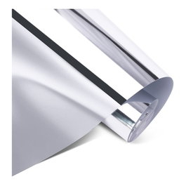 LOKLiK Europe Vinilo Adhesivo Permanente Metálico Espejo Plata 30,5 x 180 cm