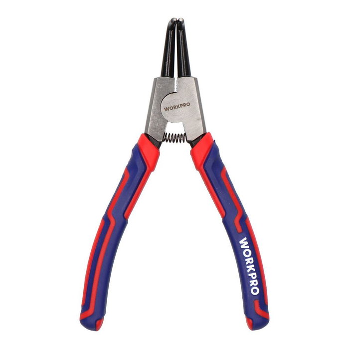 Workpro Alicates curvos 90° para arandelas de retención interior, 180 mm