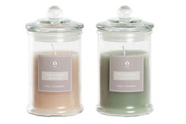 DKD Home Decor Vela Rosa Palo Verde Cristal 8 x 15 x 8 cm (12 Unidades)