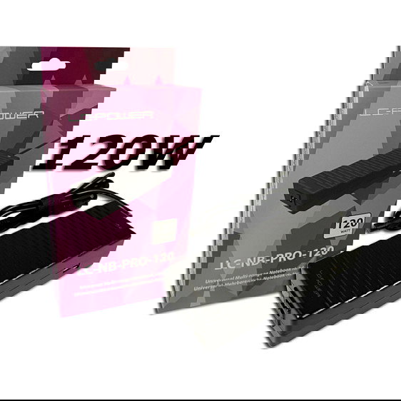 LC-Power Adaptador Corriente Portátil LC NB Pro 120 120W