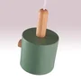 Lámpara Colgante Scarlet - Diseño Moderno en Metal y Madera con Cable Regulable [SKD-P1014-W]