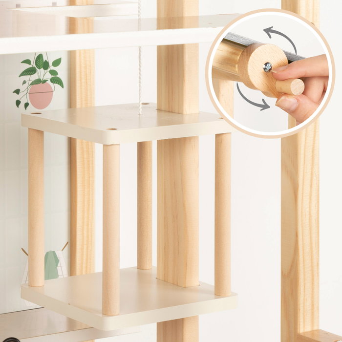 WOOMAX Casa de Muñecas de Madera
