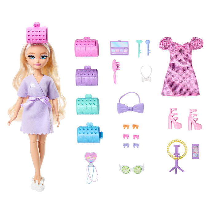 Barbie JGG38 Peluquería Dream Besties Muñecas Barbie 'Malibu' y 'Brooklyn' con Accesorios de Moda y Peinado