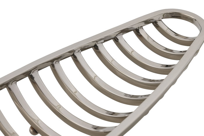 DKD Home Decor Centro de Mesa Canoa Cromado Plateado 51x12x6 cm