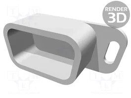 HARTING Tapa de protección para conectores D-Sub 9pin y D-Sub HD 15pin hembra