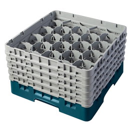 CAMBRO Cesta de lavado 20 comp. 5 alturas Cerceta