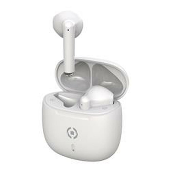 Celly Buz WH - Auriculares True Wireless Bluetooth, Inalámbricos Estéreo con Estuche de Carga