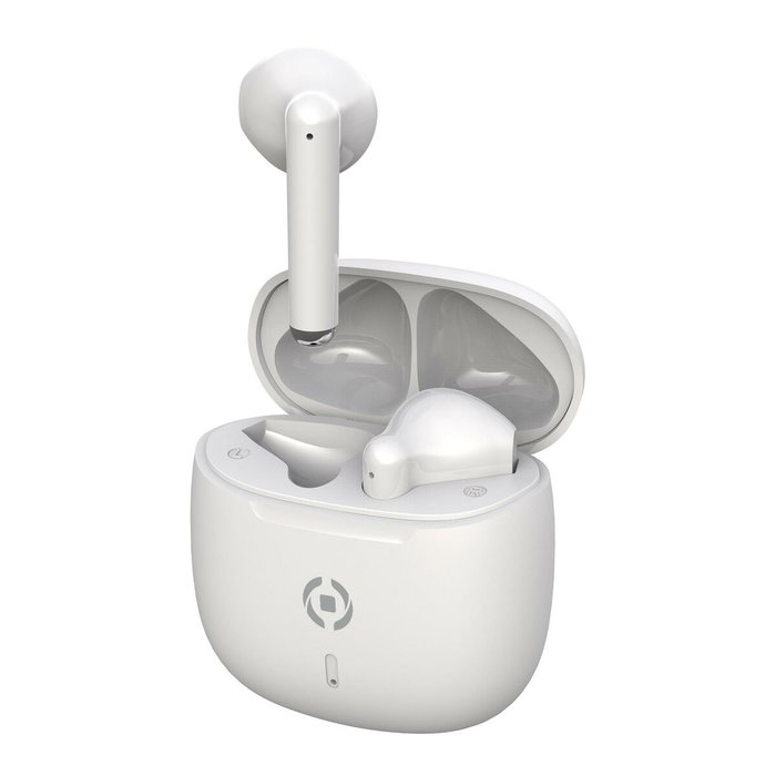 Celly Buz WH - Auriculares True Wireless Bluetooth, Inalámbricos Estéreo con Estuche de Carga