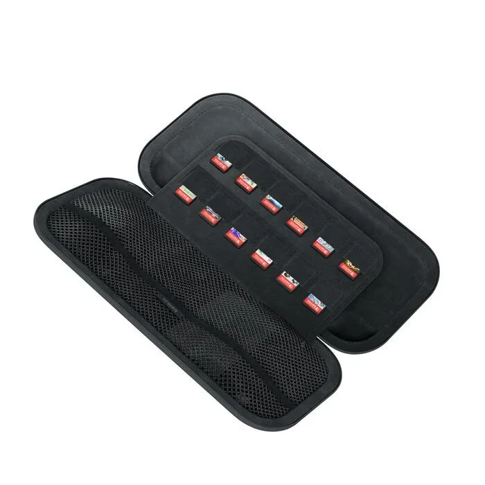 Belkin ENA002HQCH Funda Protectora Rígida para Nintendo Switch 2 con Cremallera, Ranura para Tarjetas y Asa - Negro