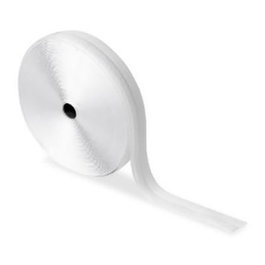 Inofix Rollo adhesivo de cierre de gancho y bucle 20 mm x 25 m, blanco