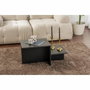 AUCUNE Mesa de centro HARMONY Rectangular Negra