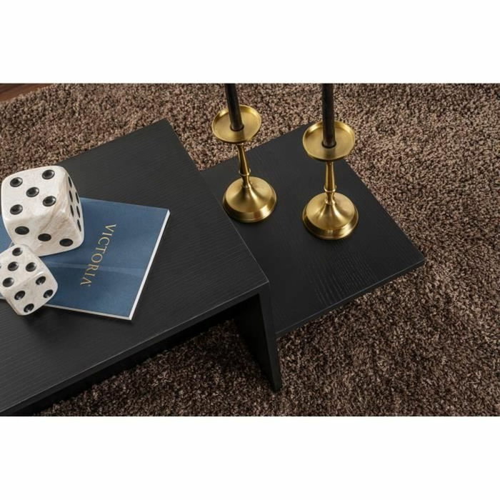 AUCUNE Mesa de centro HARMONY Rectangular Negra