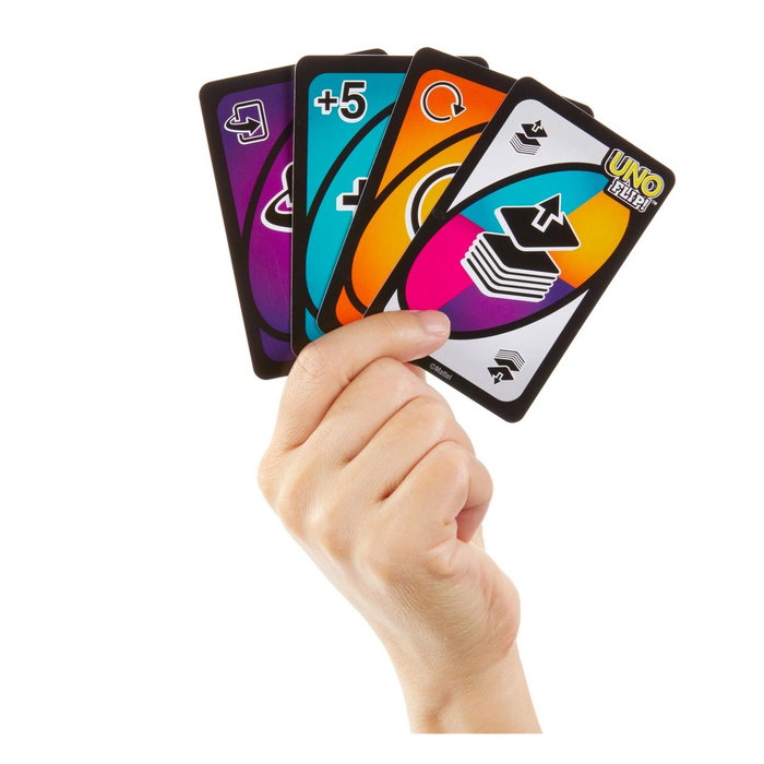 UNO GDR44 Juego de Cartas UNO Flip! El Clásico con un Nuevo Giro, Doble Cara y Cartas Especiales para +7 Años UNO GDR44 Juego de Cartas UNO Flip! El Clásico con un Nuevo Giro, Doble Cara y Cartas Especiales para +7 Años