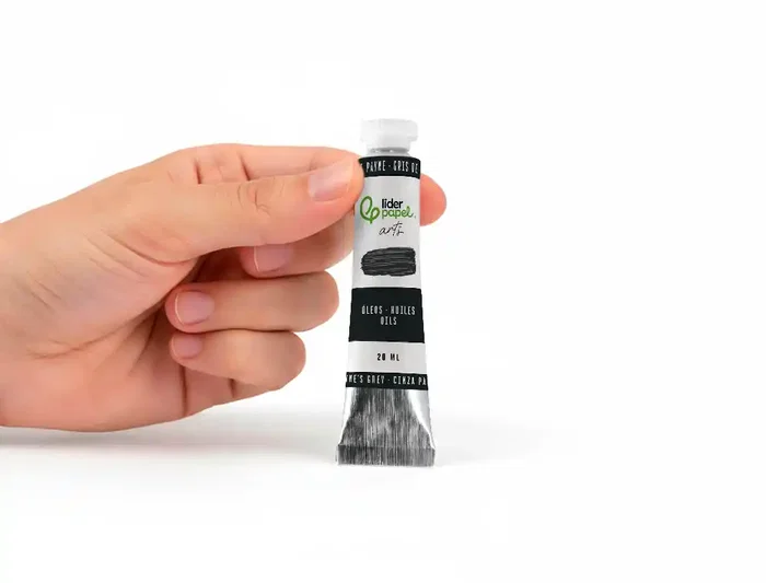 Liderpapel Pintura al Óleo Tubo de Aluminio 20 ml Gris de Payne