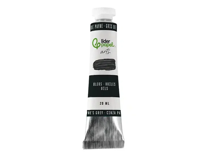 Liderpapel Pintura al Óleo Tubo de Aluminio 20 ml Gris de Payne