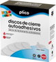 Plico Discos de Cierre Textil Autoadhesivo Ø20mm Blanco (Caja de 400)