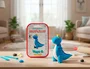 Imaginovo Set de Pasta para Modelar de Secado al Aire con Colores Surtidos e Instrucciones de Dinosaurio Azul