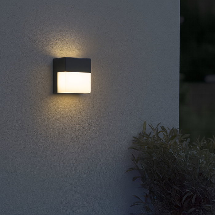 Aplique de pared LED Ussuriysk 2x6W 600 lúmenes Aluminio para exteriores e interiores Aplique de pared LED Ussuriysk 2x6W 600 lúmenes Aluminio para exteriores e interiores
