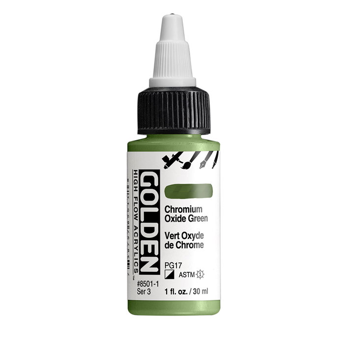 Golden High Flow Colores Acrílicos Verde Óxido de Cromo 30 ml Golden High Flow Colores Acrílicos Verde Óxido de Cromo 30 ml