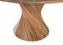 Giner y Colomer Mesa de Comedor Redonda de Madera de Mango con Base en Espiral