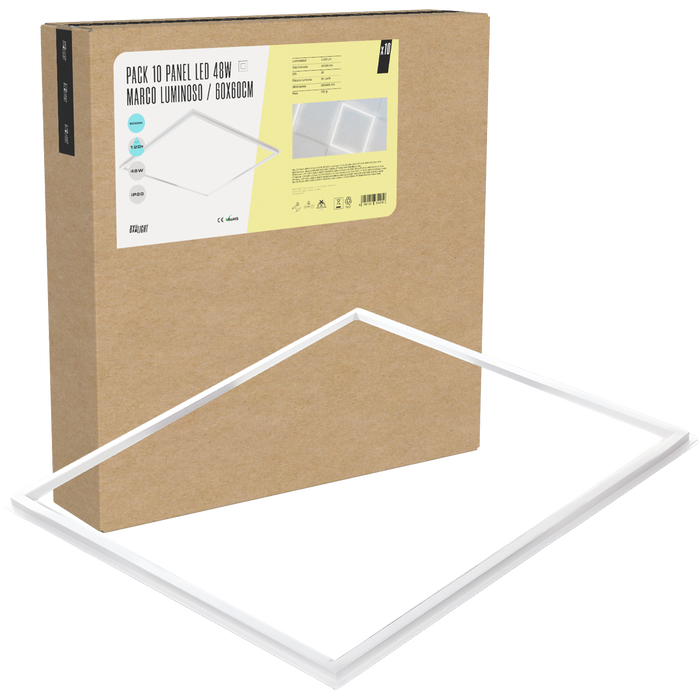 BX3 LIGHT Pack 10 Panel Led Modular 60x60 48W 6000K Blanco Frío BX3 LIGHT Pack 10 Panel Led Modular 60x60 48W 6000K Blanco Frío