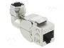 DeLOCK 90374 Módulo Keystone RJ45 a LSA Cat.6A de 90° blindado