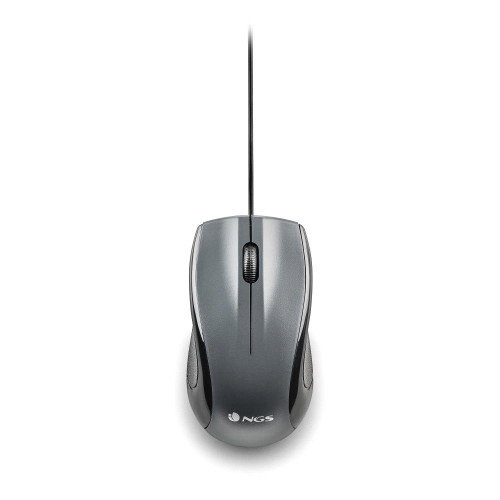 NGS MUSK Ratón Láser Ambidextro 1200 DPI Gris