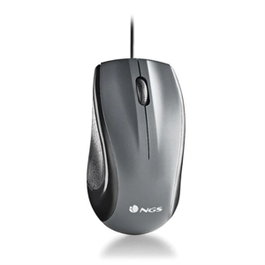 Ngs Mouse Musk Laser con Cable USB 1200 DPI Ambidiestro Negro