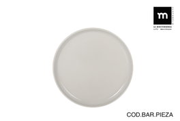 La Mediterranea Fuente Redonda Nordic Brillo Ivory (24 Unidades) Ø15.5 cm