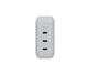 LINQ LQ48033 Cargador de Pared 140W GaN² - 3 Puertos USB-C PD 3.1 (140W+100W+30W) - Blanco - Carga Rápida Universal para Portátil, Smartphone y Tableta - Compatible con MacBook Pro
