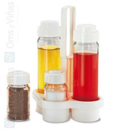 Vinagrera Eco 4 Piezas, Orfebrería, Conjunto de Vinagreras de 4 unidades para Mesa