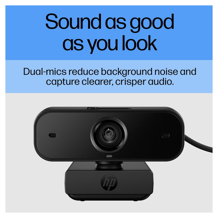 HP Webcam 435 FHD USB Negro