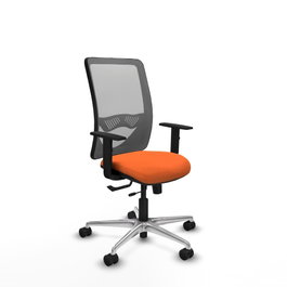PIQUERAS Y CRESPO Silla de oficina Zulema Naranja y Gris