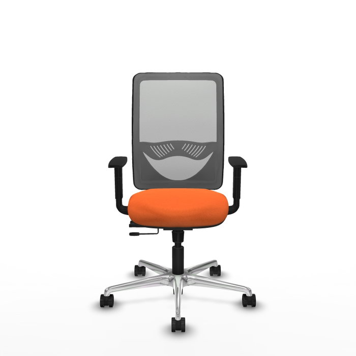 PIQUERAS Y CRESPO Silla de oficina Zulema Naranja y Gris