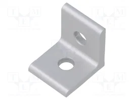 FATH Ángulo para perfiles de aluminio anodado 18x20x20mm