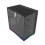 NOX Hummer Galaxy Semitorre ATX Compacta con Ventana, Tira LED ARGB, 4 Ventiladores Incluidos, Compatible con Gráficas 420mm y Refrigeración Líquida 360mm