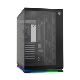 NOX Hummer Galaxy Semitorre Negra con Cristal Templado y ARGB